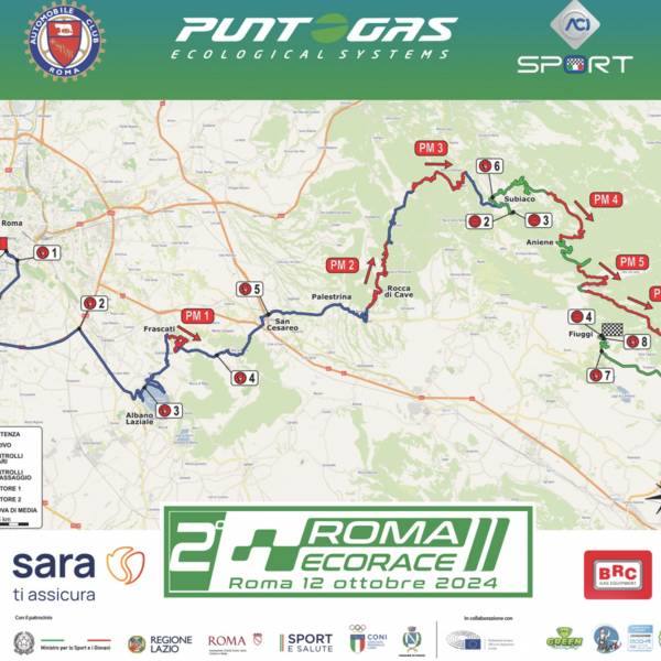 PERCORSO ECORACE ROMA 2024
