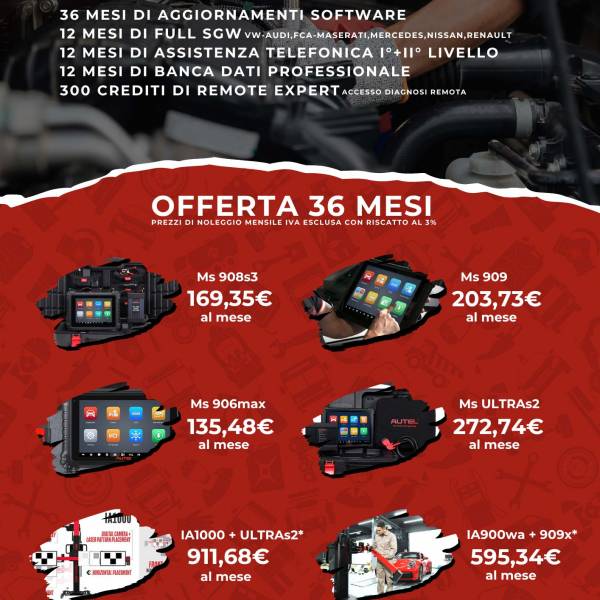 Promozione Noleggio AUTEL 2025: tecnologia all’avanguardia a portata di officina